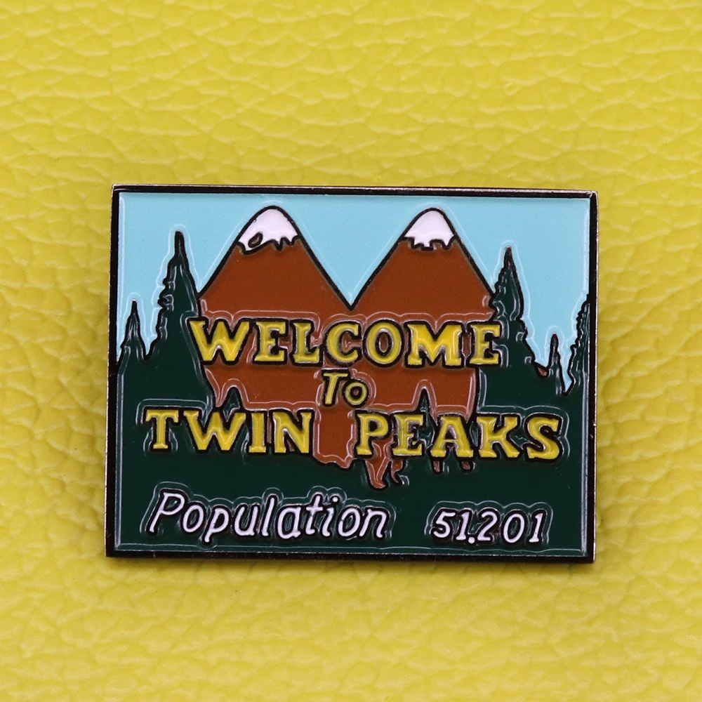 

Twin Peaks Enamel Pin david lynch damn fine coffee agent dale cooper laura palmer Birthday gifts Fire walk with Me Washington Sy