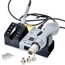 2 в 1 YOUYUE 8786 110 В 220 в портативный фена BGA паяльная железная паяльная станция Тепловая пушка горячего воздуха+ 3 насадки+ 5 наконечников