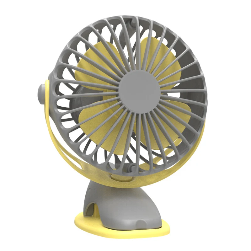 

4000Mah Portable Cooling Mini Usb Fan 4 Speeds 360 Degree All-Round Rotation Rechargeable Air Fan Usb Charging Desktop Clip Fa