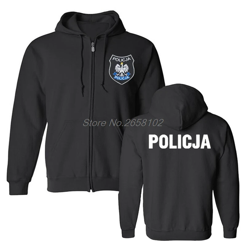 

Fashion Poland Polish Police Policja BOA Anti Terrorist Pirotechnik Hoodies Male Sweatshirt Harajuku Coat