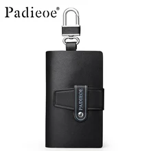 New 2017 real leather car wallet large capacity multi-function key bag fashion housekeeper holder 6 key ring car key bag small