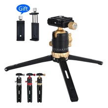 Mini Handheld Travel Tabletop Tripod Stand with Ball Head for Canon Nikon Sony DSLR for Huawei apple samsung Smartphone GoPro