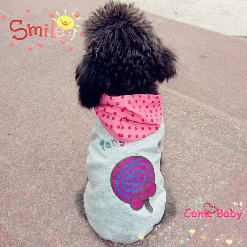 

Lollipop hedging T-shirt vest pet