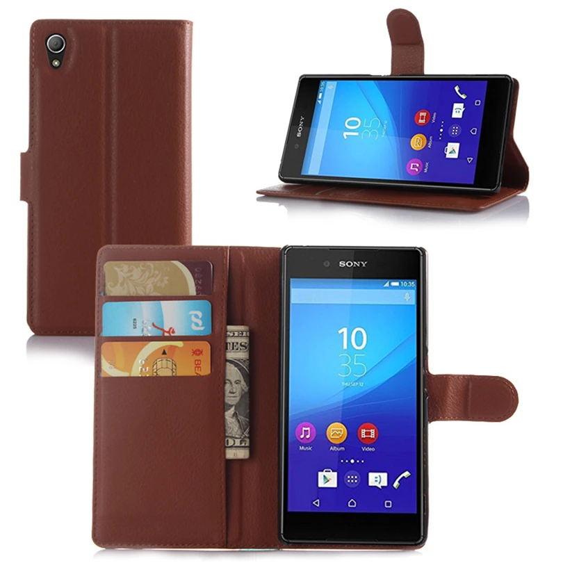 

Luxury Book Style Leather Flip Wallet Capa For Sony Xperia Z5 Dual E6633 E6683 Cellphone Case For Sony Xperia Z5 Z 5 Cover Bag