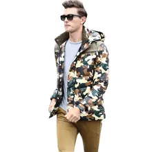 Для мужчин; зимняя куртка с капюшоном теплая хлопковая парка Для Мужчин's Повседневное балахон бренд одежды корейских Повседневное большой XL-7XL 8XL камуфляжная куртка