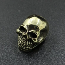 Улыбающееся лицо череп кулон латунный нож бусины парашютный шнур улыбка Череп Бусы на веревочке EDC