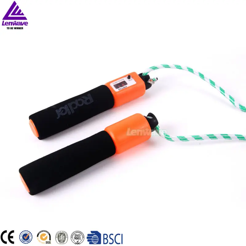 3 color Adler brand count rope skipping rubber hot add sales speed jump rope