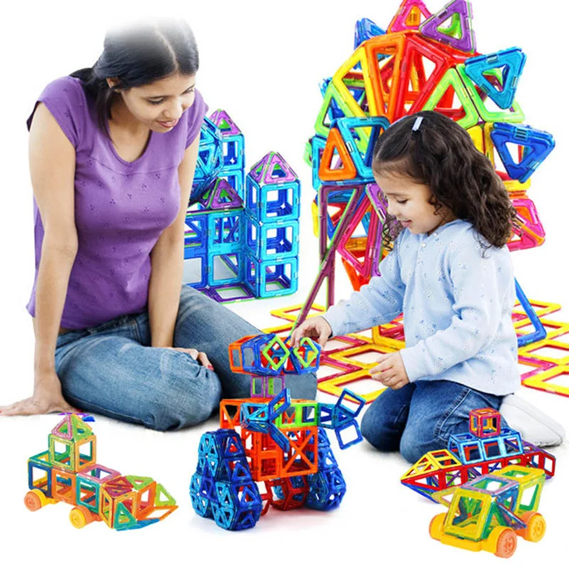 Günstig 184 stücke 110 stücke Mini Magnetische Designer Bau Set Modell   Gebäude Spielzeug Kunststoff Magnetische Blöcke Pädagogisches Spielzeug Für kinder Gif