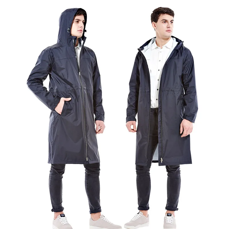 

Yuding Man/Women Raincoat Outdoors Unisex Long Chubasquero Mujer Rain Poncho Women's Rain Coat With Water-resistent Zipper