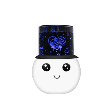 

Cartoon Snowmen Night Lamps Romantic Star Sky Colorful LED Projection Light Birthday Gifts for kid Lovers Lamp Projector AA