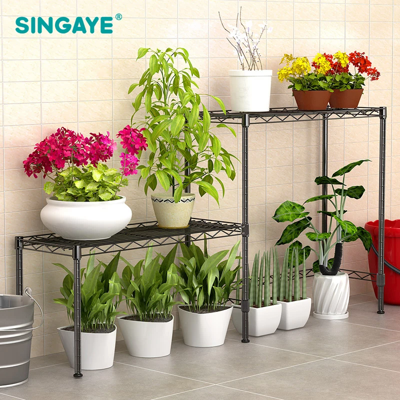 SINGAYE Garden Planter Storage Shelf for Succulent Flower Plants