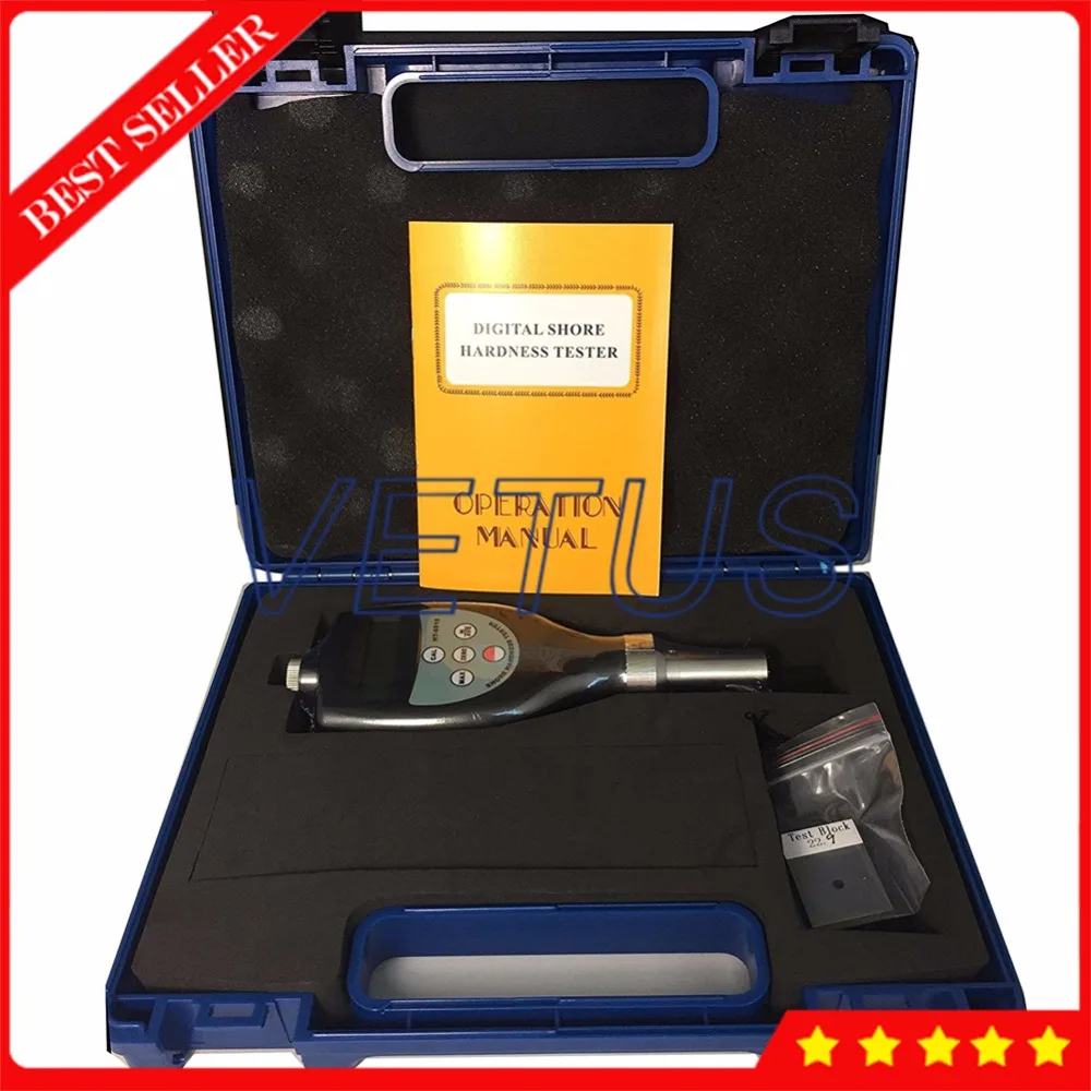 

HT-6510OO Digital LCD Shore Hardness Tester Meter for Sponge Foam Rubber Silicone Durometer measurement Sclerometer testing