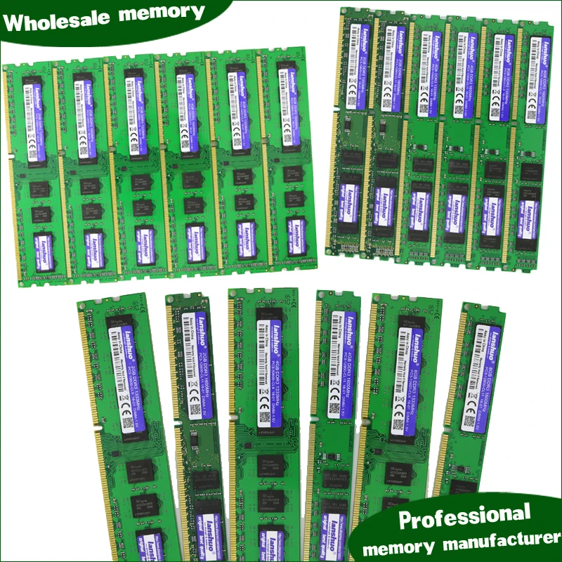 Lanshuo новинка 2 Гб DDR3 PC3 10600 1333 МГц 2G для настольных ПК Память DIMM ram 240 контактов