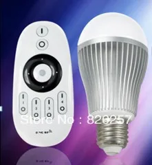 

DHL EMS free shipping 5pcs lot 9W E27 color temperature and brightness adjustable led bulb with remote, 2.4G wifi compatible