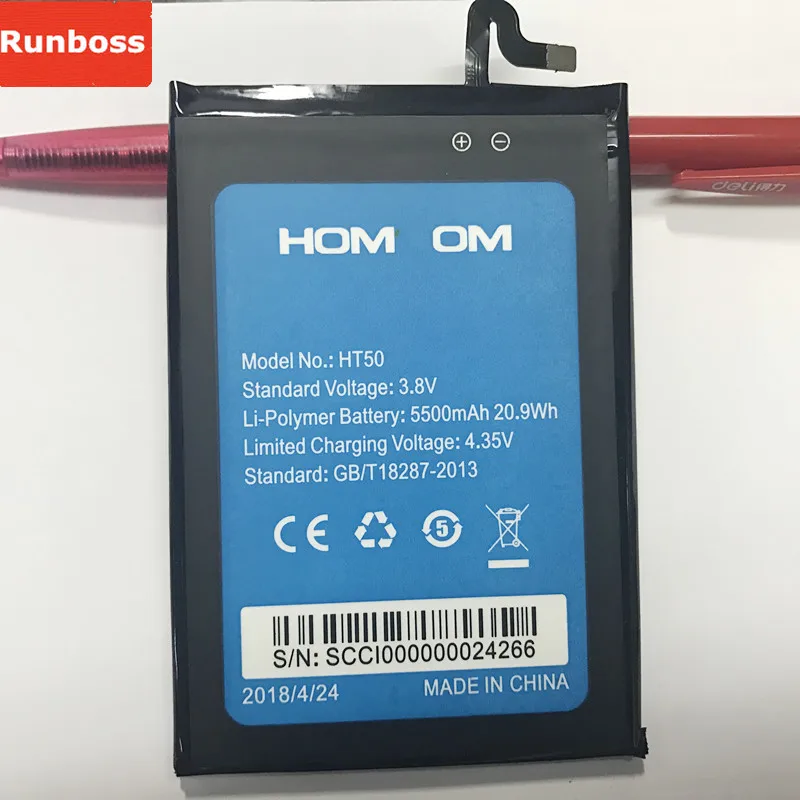 

New 5500mAh Battery for HOMTOM HT50 Mobile Phone Batteria
