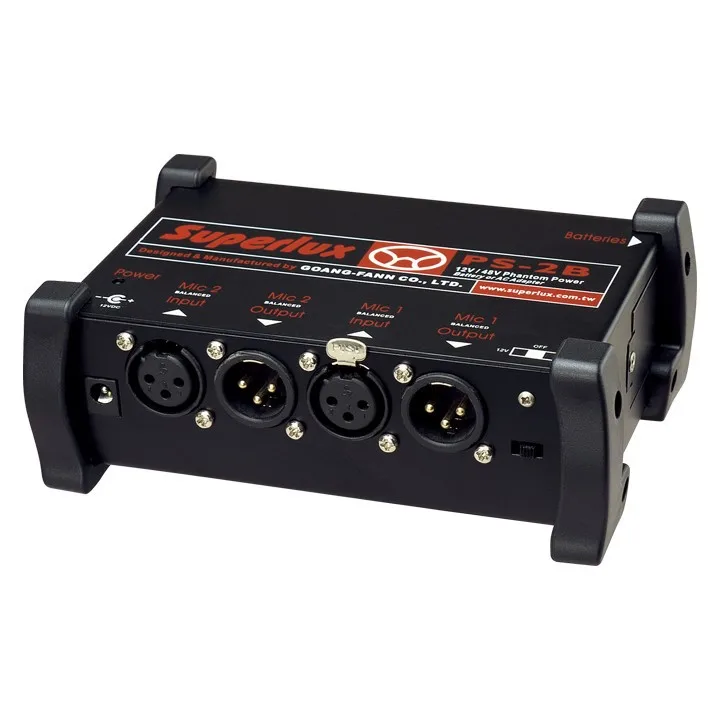 Superlux PS2B микрофон фантомное питание 12 В/48 в два способа|microphone phantom|microphone phantom powerphantom