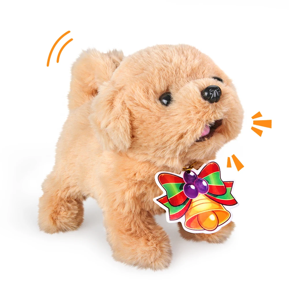 Soft Kawaii Plush Toy Cartoon Puppy Simulation Dog Doll Stand Walk