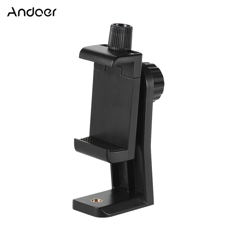

Andoer CB1 Smartphone Clip Holder Stand Support Clamp Frame Bracket Mount for iPhone Samsung Huawei Cellphone Selfie Video