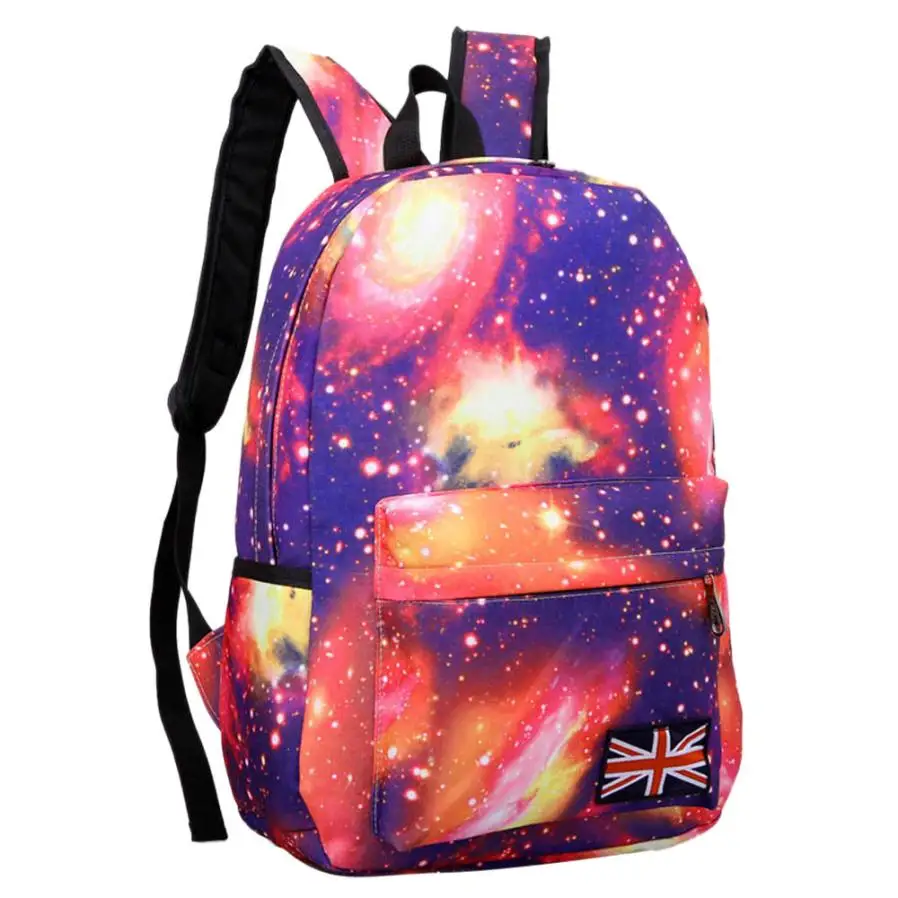 Backpack Female Schoolbag Backpack star sky Pattern Unisex Travel