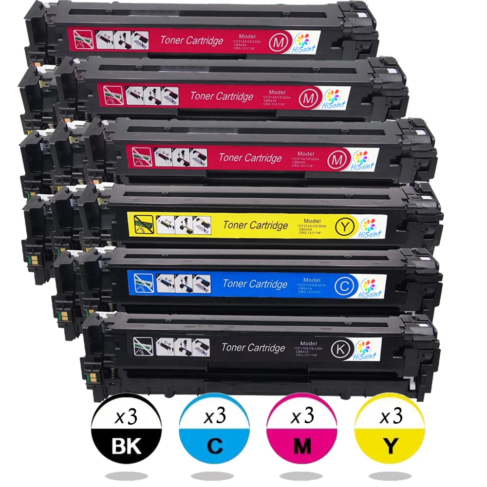 

Listing 12PK(3xCF210X3xCF211A 3xCF212A,3xCF213A)For HP 131X Toner Cartridge For Hp Laserjet For200 Color M251 M276 Toner Printer