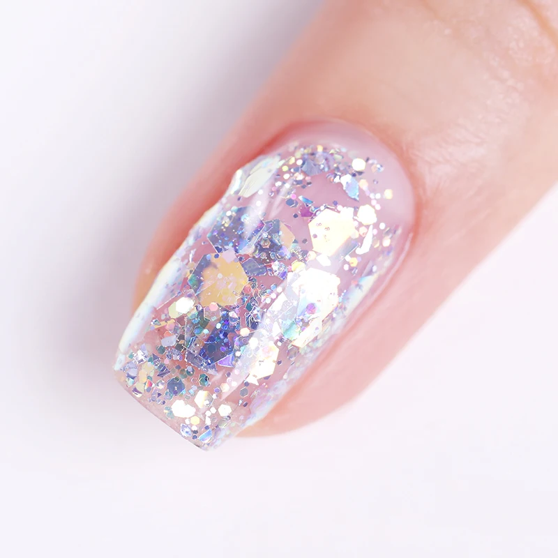 BORN PRETTY Красочные Блестки для ногтей блестки 1 г Сияющие неравномерные хлопья