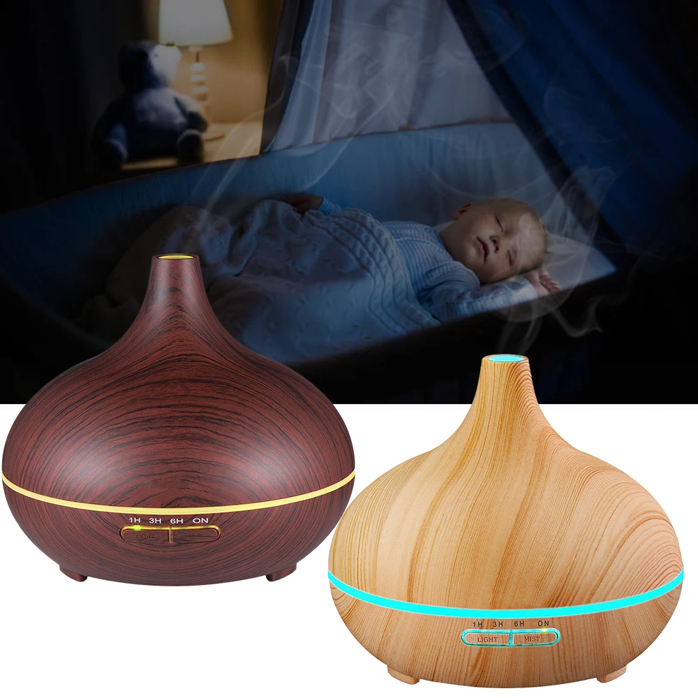 

Aroma Essential Oil Diffuser Aroma Cool Mist Humidifier with Waterless Auto Shut-off 7 Color LED Light and BPA Free 400ml D20