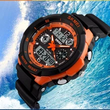 Спортивные часы для мужчин, брендовые военные армейские роскошные Цифровые светодиодный кварцевые часы, наручные часы, часы SKMEI Relojes