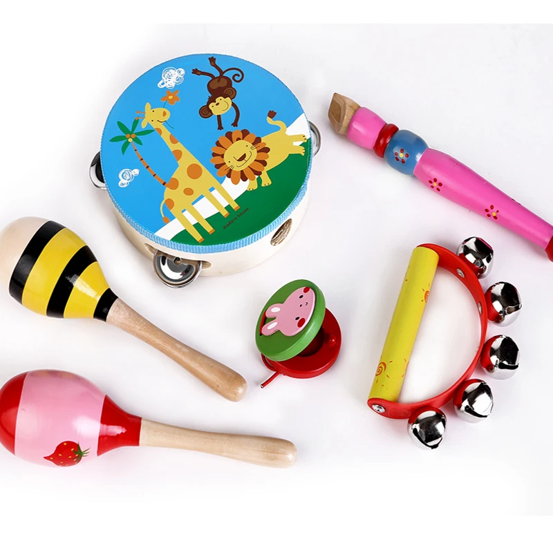 Woody Educational Toy Sand Hammers