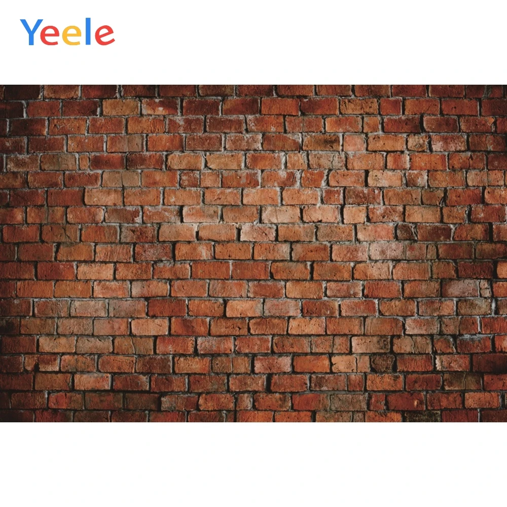 

Yeele Brown Brick Wall Grunge Portrait Old Style Cool Photography Backgrounds Customized Photographic Backdrops for Photo Studio