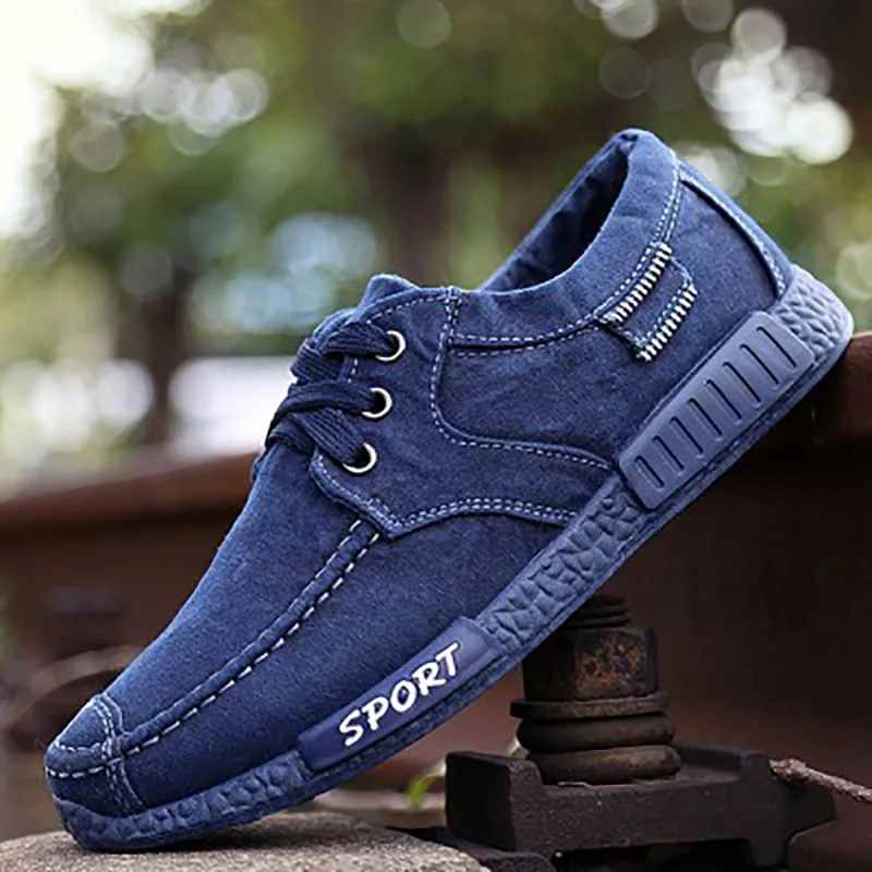

Hot Men Casual Shoes Denim Men Shoes Outdoor Male Shoes Adult Men's Loafers Walking Shoes Canvas Casual Sneaker Men Espadrilles