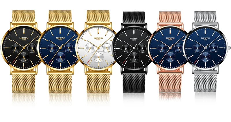NIBOSI Luxury Brand 2018 Men Watches Ultra Thin Watches For Men Famous Brand Watch With Date men waterproof Relogio Masculino (8)