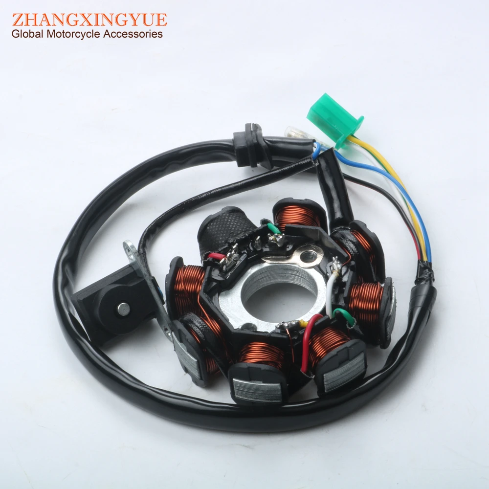 Stator 8 Coil Pole Gy6 125cc 150cc Scooter Atv Go Kart