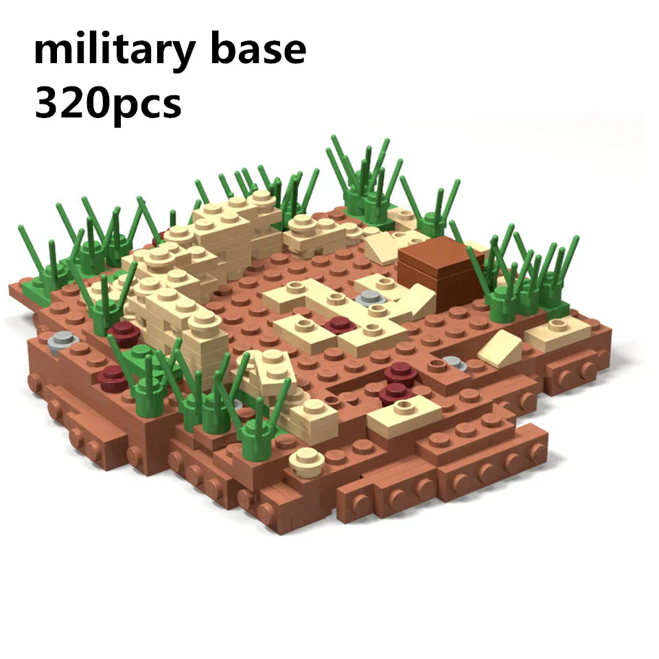 

320Pcs/set Military Base Brick Toys Military Blocks Serie Building Blocks Garage for Star Game Educational Toys for Children