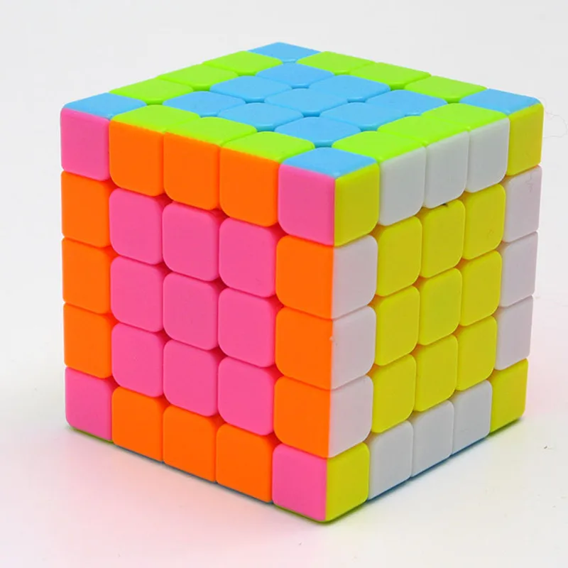 XiaoWu candy color 5x5x5 Cube, специальный кубик для соревнований, детские головоломки, веселые головоломки, праздничные подарки