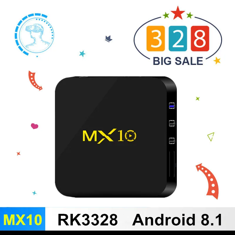 

MX10 Android 8.1 Smart TV BOX 4GB DDR4 32GB EMMC RK3328 Quad Core 4K HDR 2.4GHz WIFI USB 3.0 Set Top Box Media Player PK X92 H96