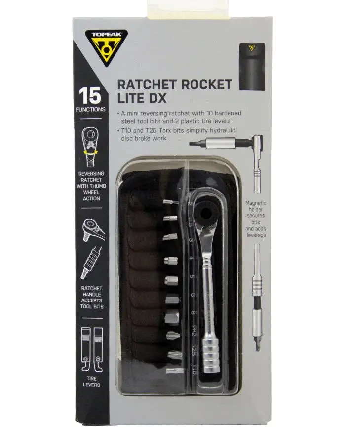 Topeak TT2524 трещотка Rocket Lite функциональные инструменты для горного велосипеда T10/T25