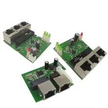 Быстродействующий коммутатор mini 3 плата с портами Ethernet 10/100 Мбит/с rj45 станция сетевого коммутатора модуль печатной платы доска для системы модуль для интеграции