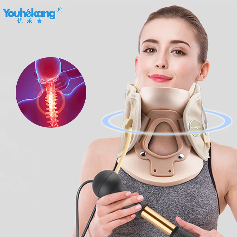 Youhekang Air Neck Traction I Inflatable Cervical Collar Neck Stretching Devices Neck Collar Cervical Traction Support Brace