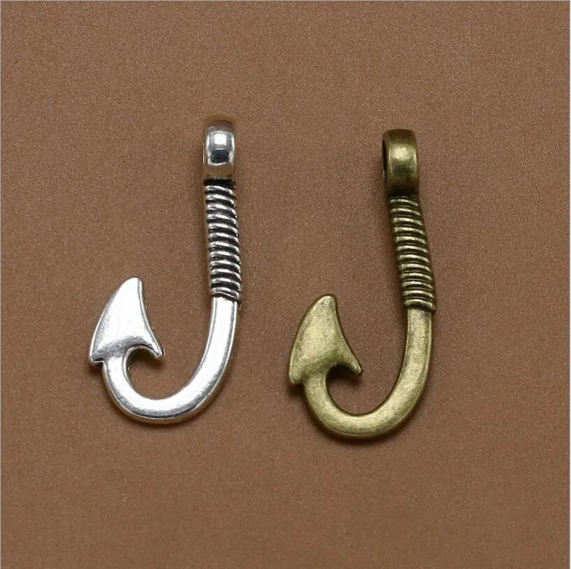 10pcs Antique Silver/Bronze Bracelet Clasps Hooks for Leather Rope