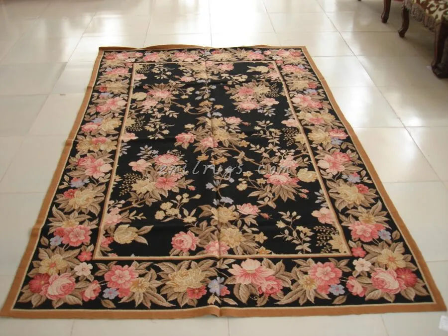 

Art Hand-made Carpet Vicar's Wife Pattern Stitch Point Carpet Antique Chinese Hand-made Wool Traditional