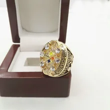 Que Puede Vencer A Nuestros Anillos, alta Calidad 2008 Pittsburgh Steelers Super Bowl Anillo Réplica Campeonato Mundial Masculino con Cajas De Madera
