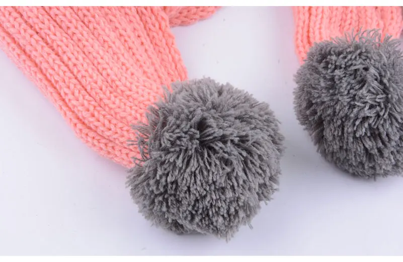  kids hat and scarf set for children winter set for children scarf hat set girls boys scarfs and gloves (4)
