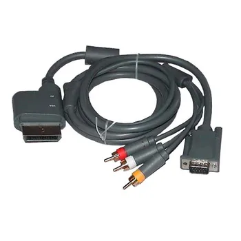 

VGA HDTV & Composite RCA AV Video Cable for Microsoft Xbox 360 PC Monitor