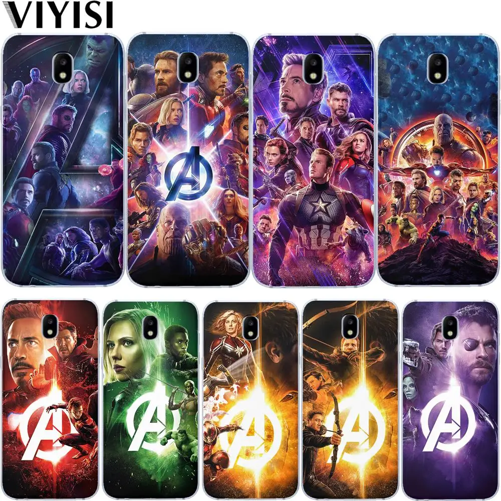 

Marvel Avengers Iron Man Captain America Heroes Phone Case For Samsung Galaxy J3 J4 J5 J6 J7 J8 Plus 2016 2017 2018 Etui Coque