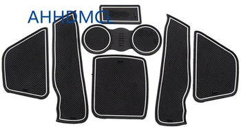 

Car Door Groove Mat Gate Slot Cup Armrest Storage Pad Mat For Ford Focus Low Configuration 2009 2010 2011 2012 2013 2014