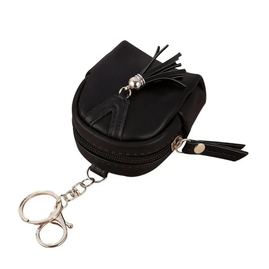 

Women Simple Key Bag Wallet Tassel Coin Purse Card Holders Zipper Handbag Small Mini Purse Drop Shipping Wholesale #Y