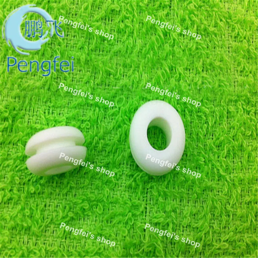 200pcs Inner diameter 6.3mm opening hole 9.5mm GM-10 Silicone Rubber Grommets ring with black color