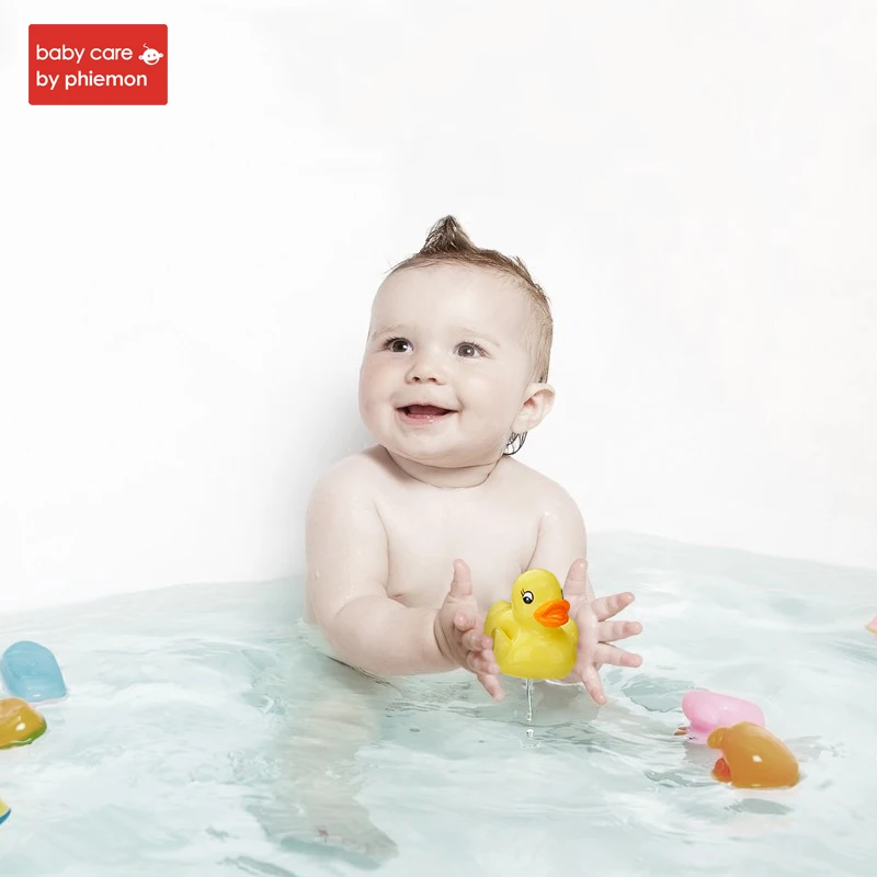 BabycareBaby Bath Toy Cute Animals Swimming Water Toys Colorful Soft Rubber Squeeze Sound Squeaky Floating Bathing Duck/Frog Toy BabycareBaby Bath Toy Cute Animals Swimming Water Toys Colorful Soft Rubber Squeeze Sound Squeaky Floating Bathing Duck/Frog Toy