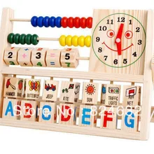 Обучение маленьких детей многофункциональная обучающая Рама деревянная игрушка головоломка детские игрушки