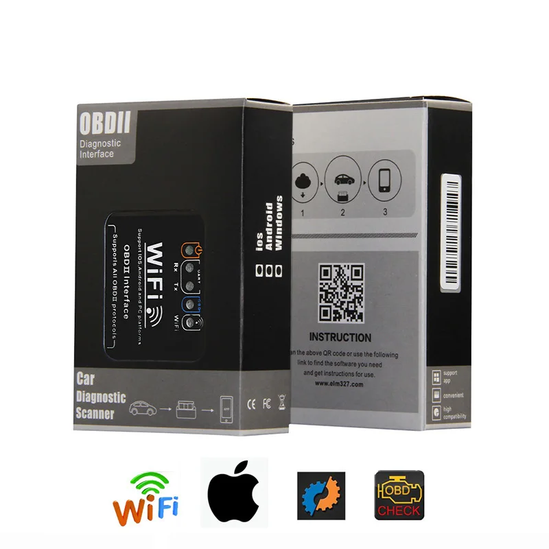 Elm327 Wi-Fi OBD2 V1.5 аппаратный диагностический сканер для автомобилей Smart Scan Tool Elm 327 Wifi OBD подходит для устройств IOS Android